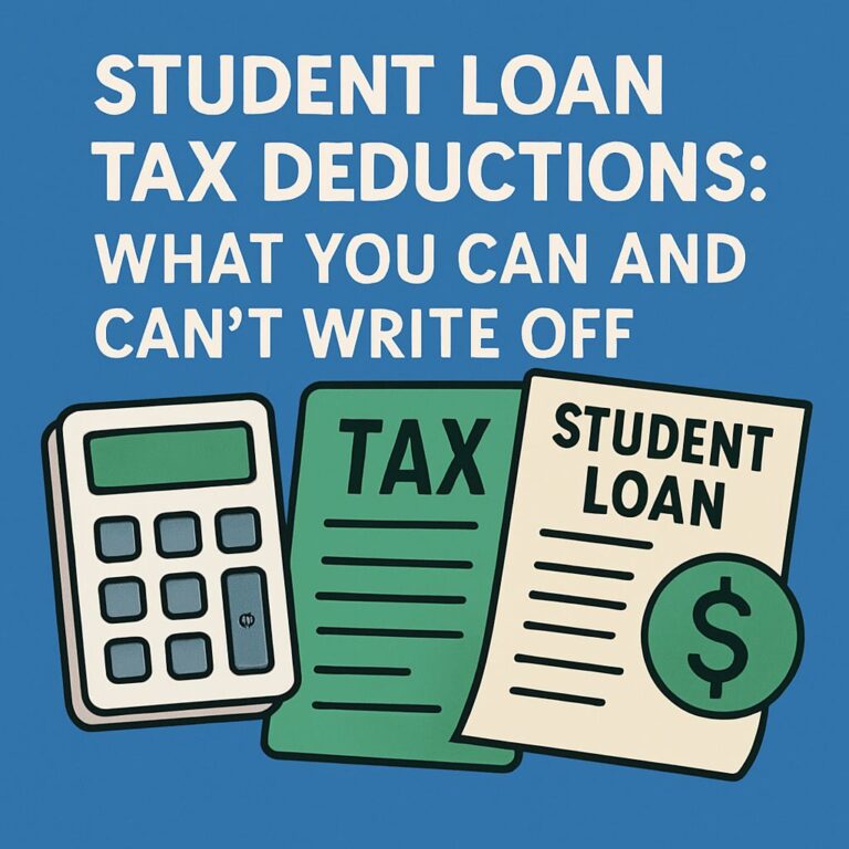 Student Loan Tax Deductions: What You Can and Can’t Write Off