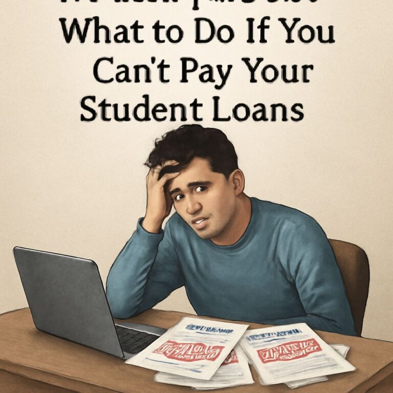 What to Do If You Can’t Pay Your Student Loans
